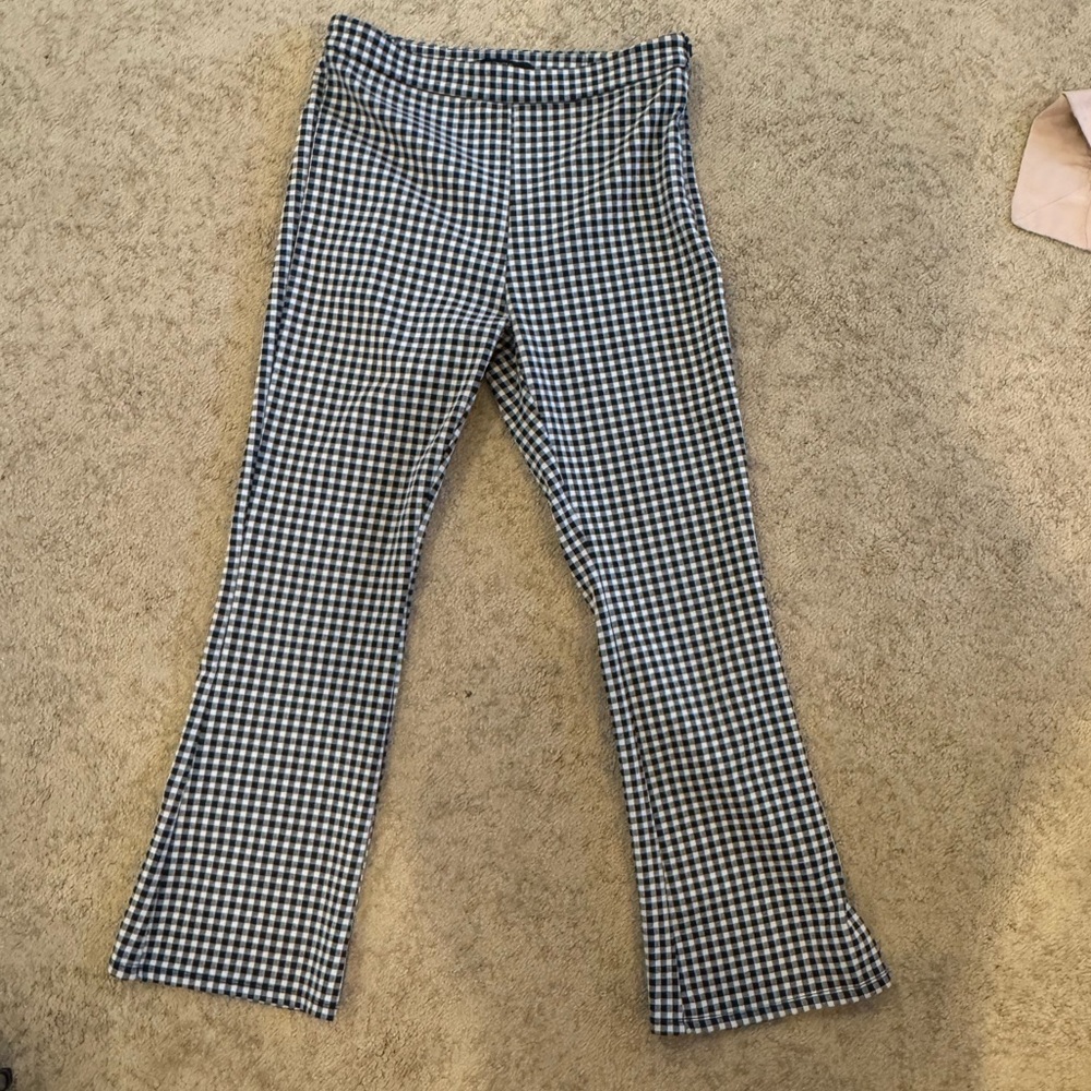 Forever 21 Monochrome Checkered Trousers
